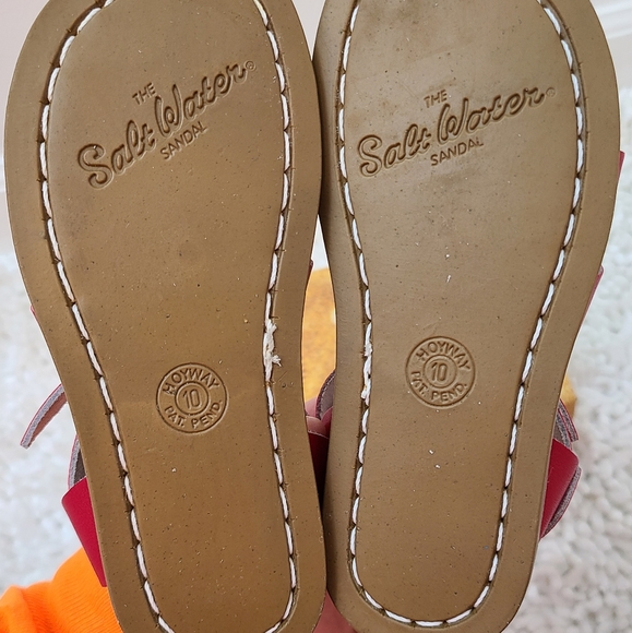 NIB Sun-San Salt Water Red Salt Water Toddler Sandals - Picture 7 of 9